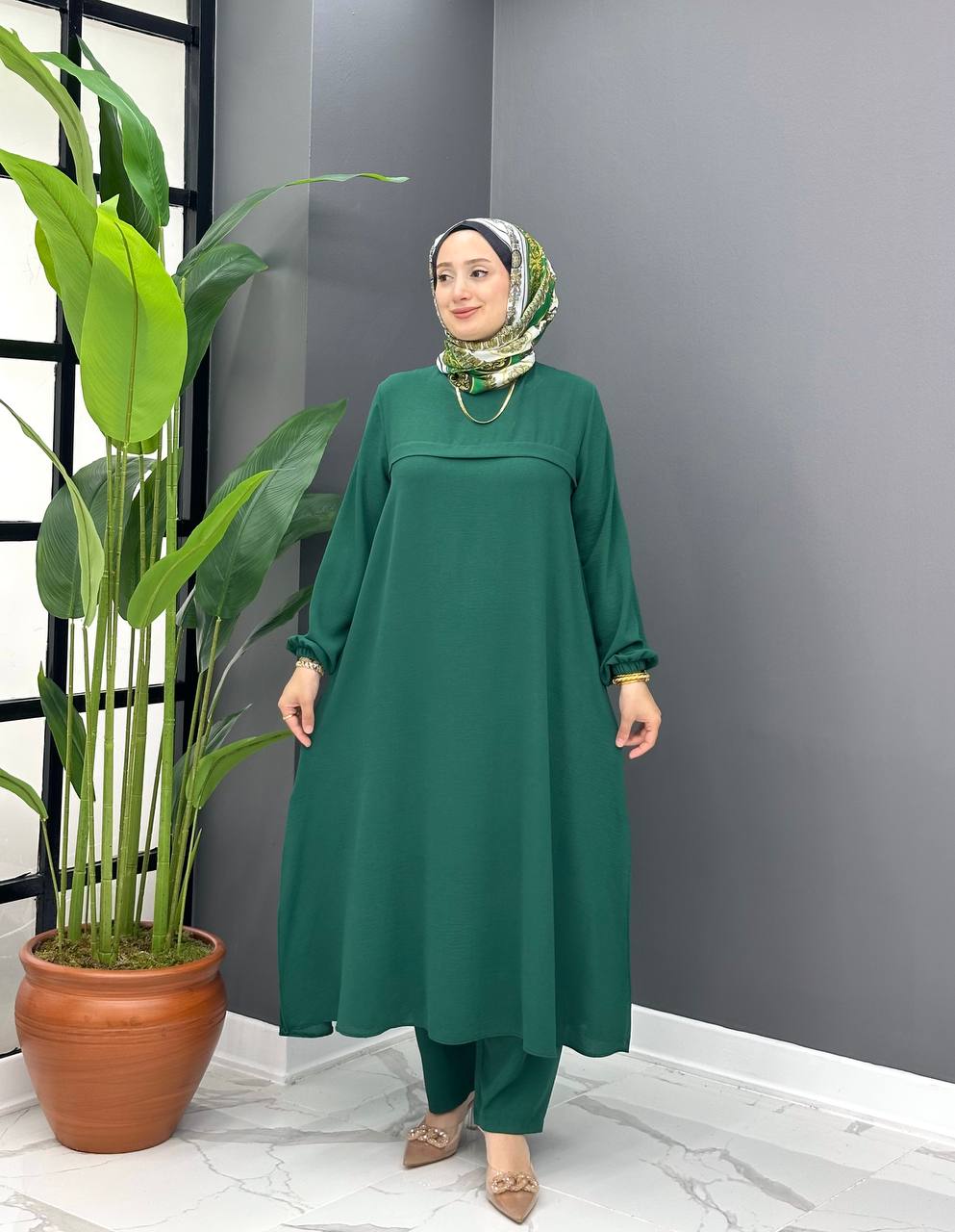 Zweiteiliges langes Set