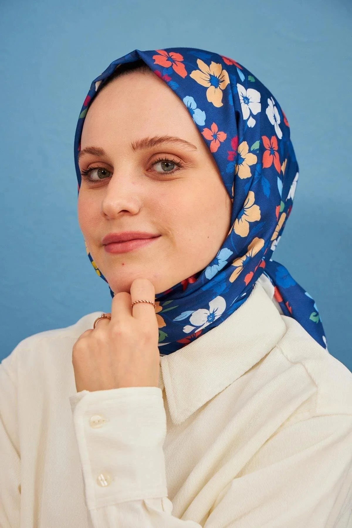 Amelia Desenli Pamuk Şal - 3025