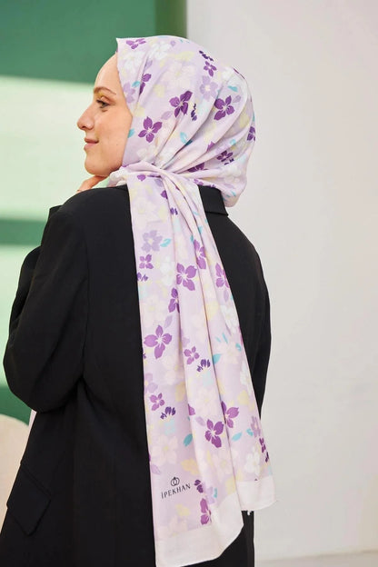 Amelia Desenli Pamuk Şal - 3025