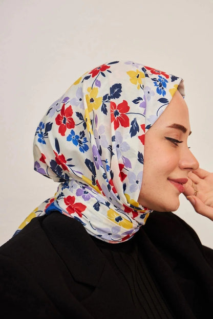 Amelia Desenli Pamuk Şal - 3025