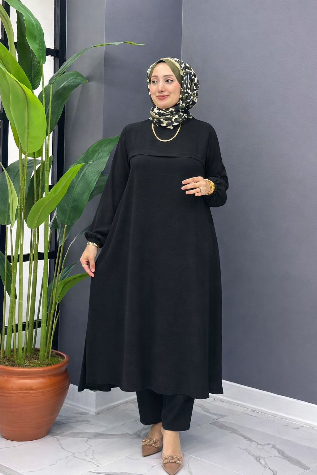 Zweiteiliges langes Set