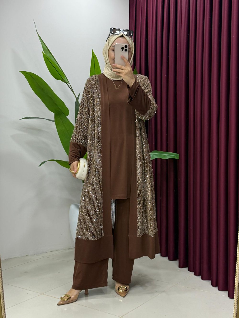 Sequin Embellished 3-Piece Set