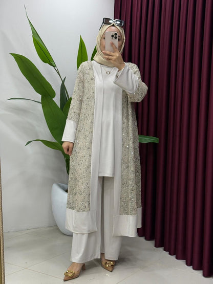 Sequin Embellished 3-Piece Set