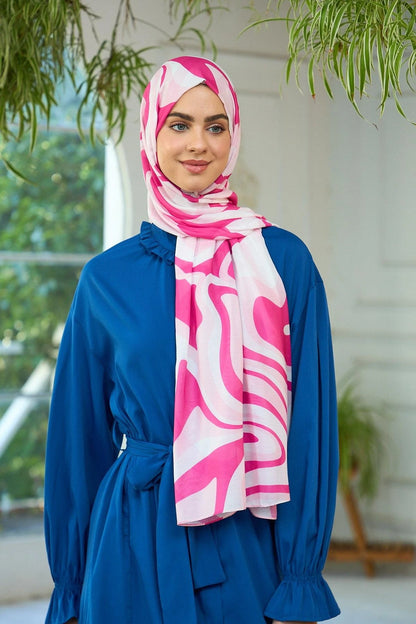 Üç Renk Soft Pamuk Şal - 3044