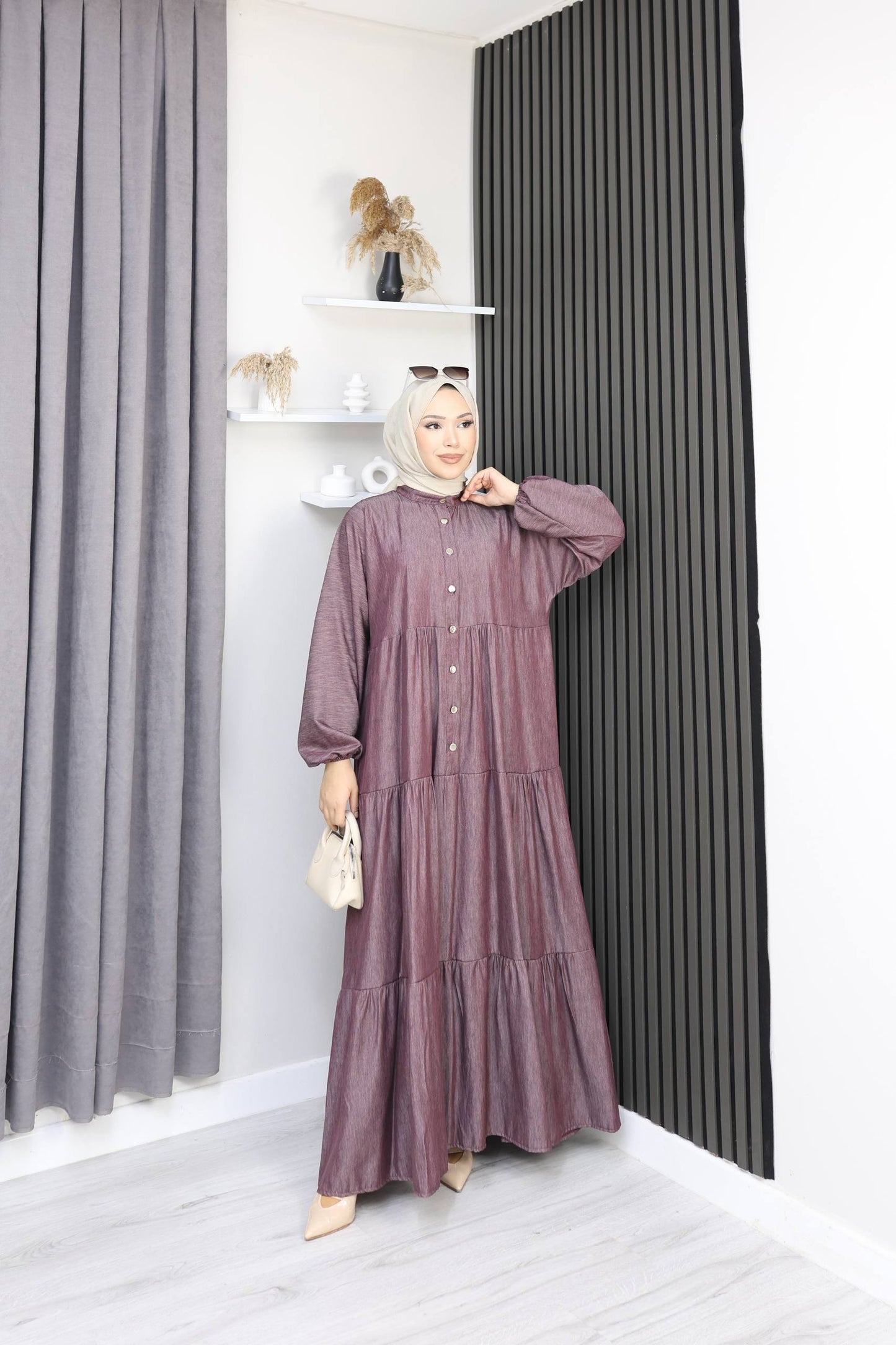 1860 Tencel Uzun Elbise