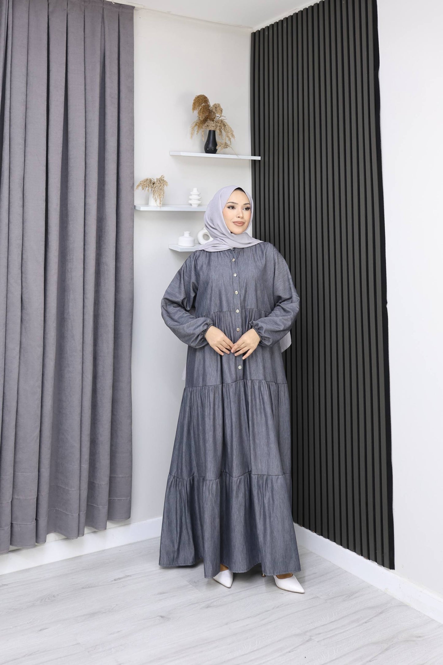 1860 Tencel Uzun Elbise