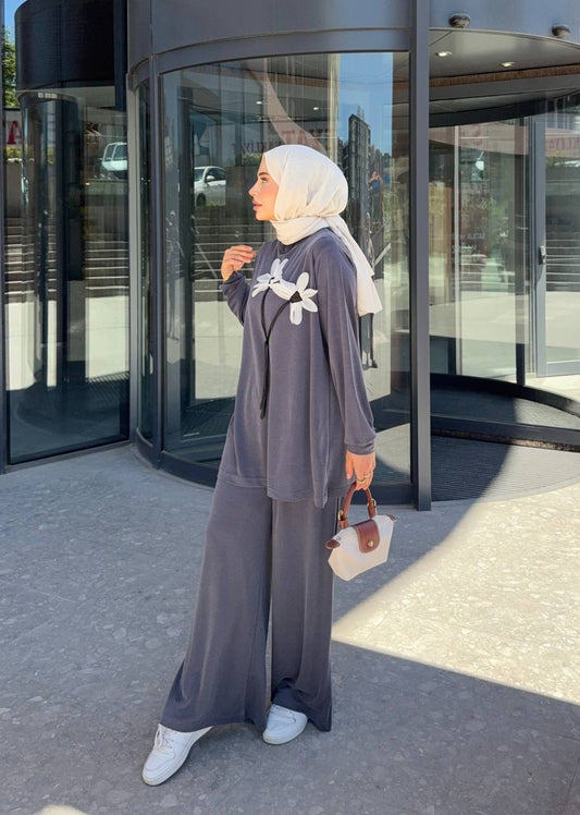 1016 Lavin Tencel Çiçek Takım