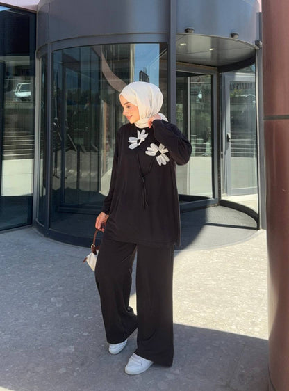 1016 Lavin Tencel Çiçek Takım