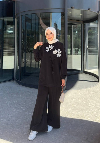 1016 Lavin Tencel Çiçek Takım