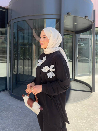 1016 Lavin Tencel Çiçek Takım