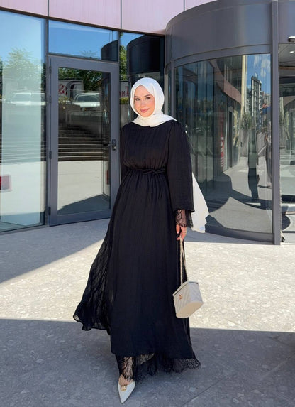 1017 Duru Dantel Elbise