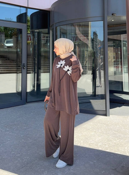 1016 Lavin Tencel Çiçek Takım