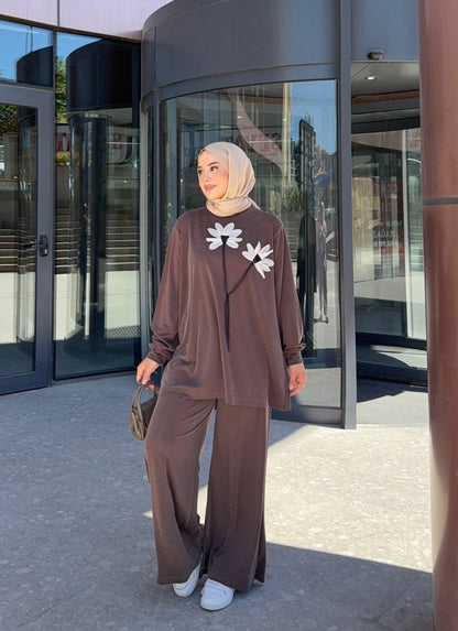 1016 Lavin Tencel Çiçek Takım