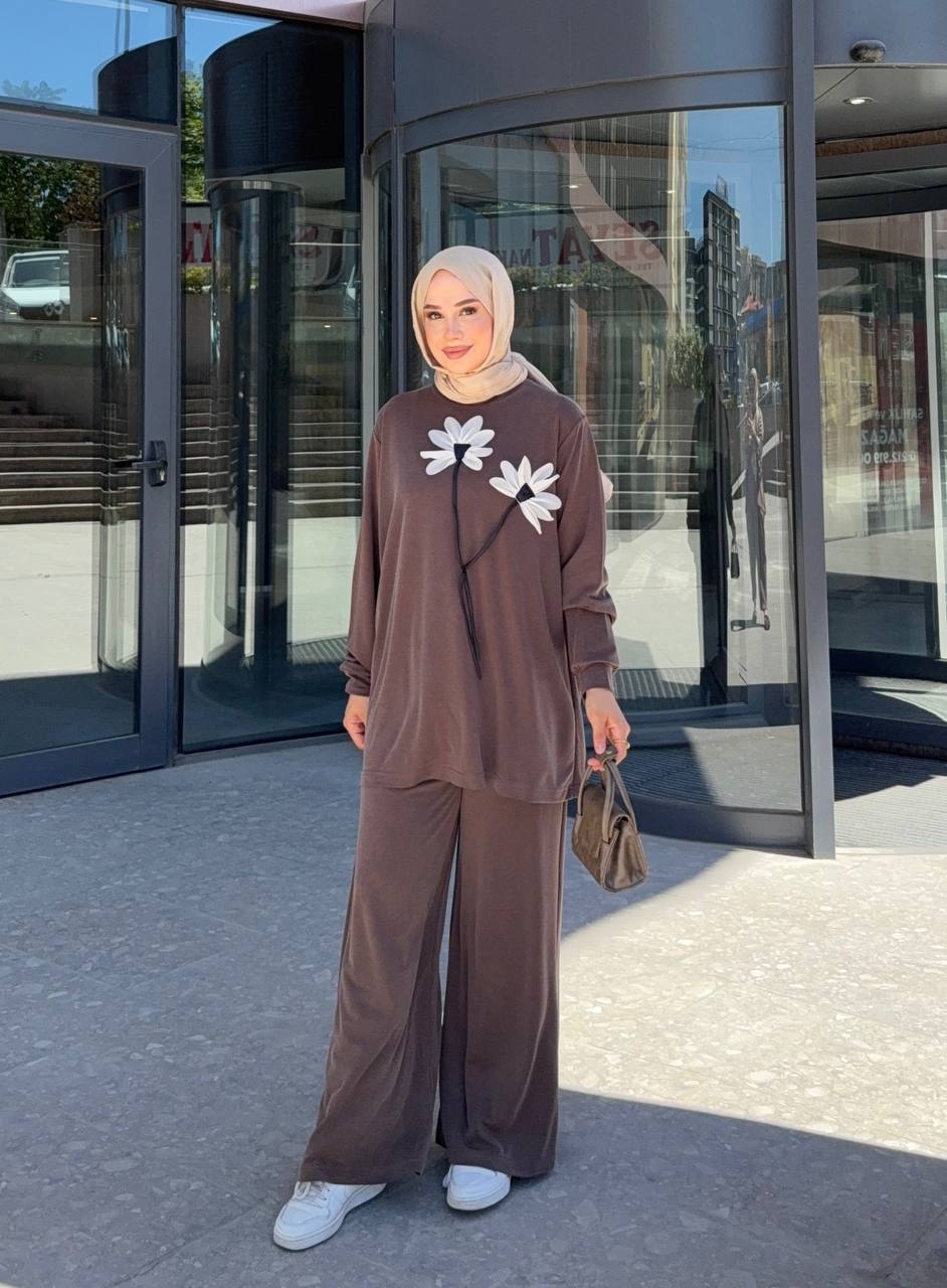 1016 Lavin Tencel Çiçek Takım