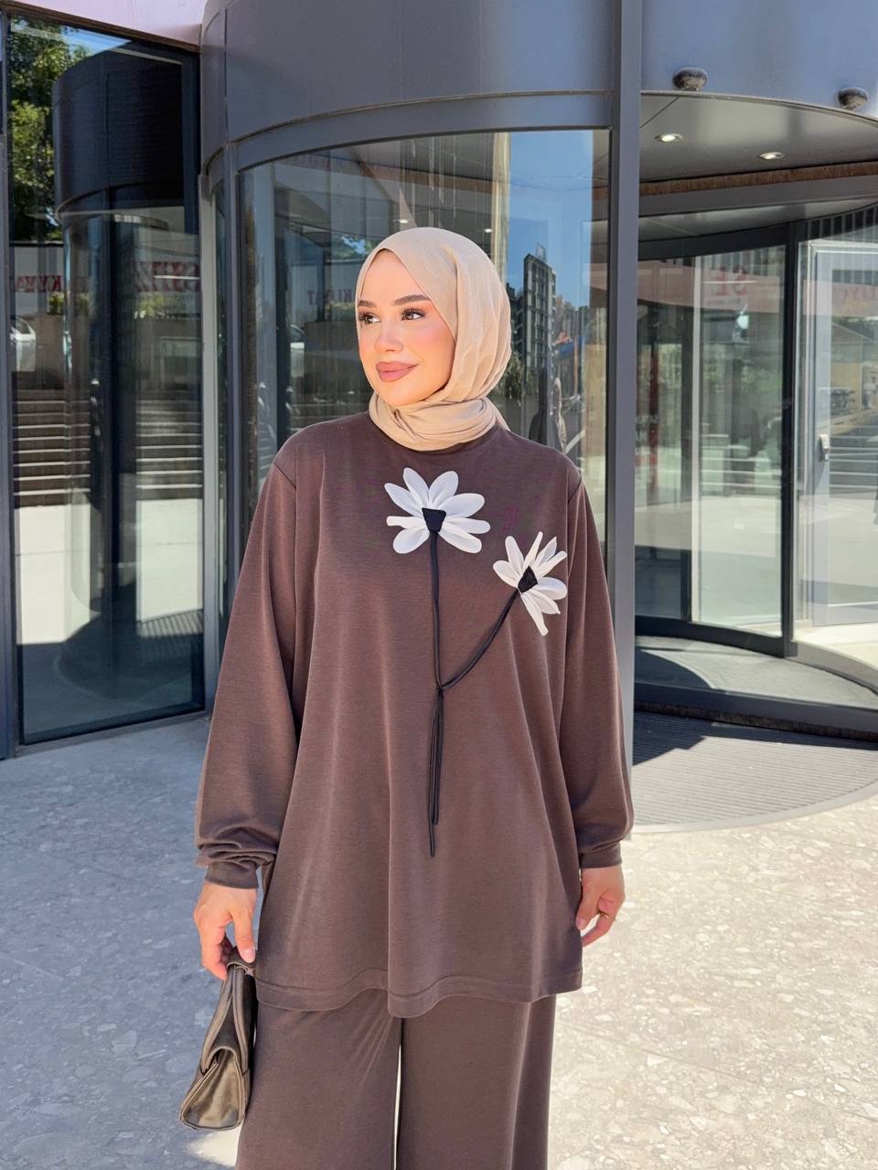 1016 Lavin Tencel Çiçek Takım
