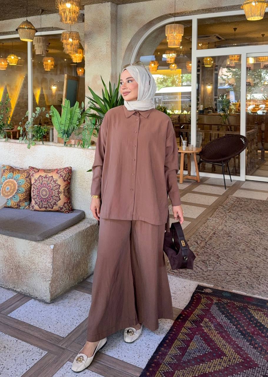 1026 Asu Bol Pantolon Model Takım