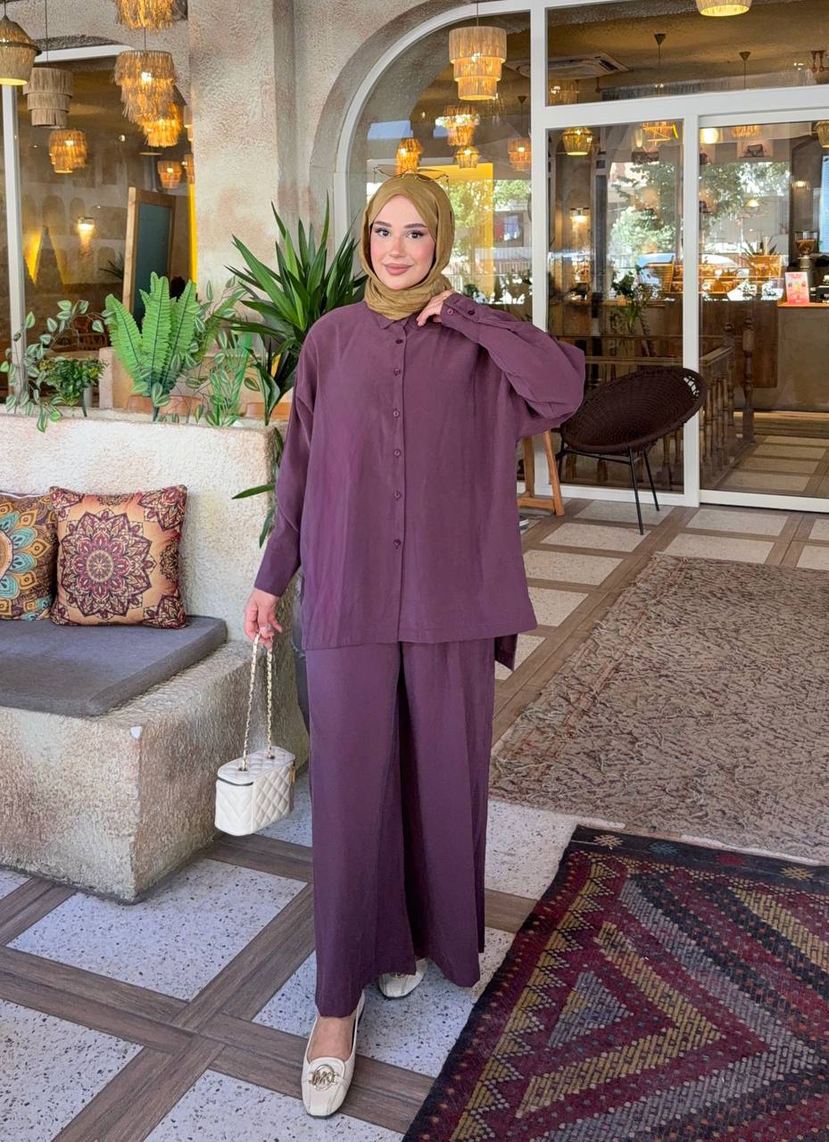 1026 Asu Bol Pantolon Model Takım