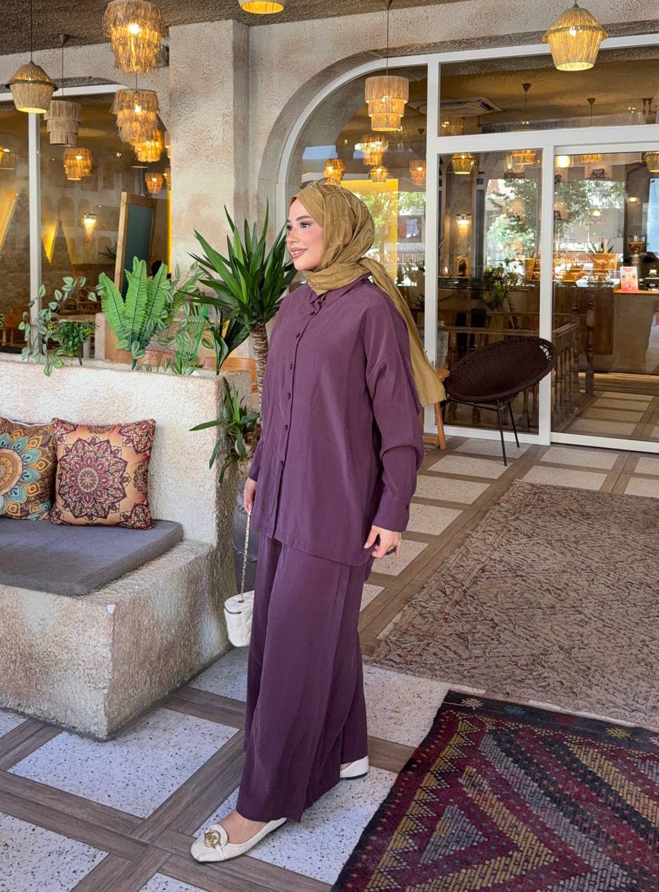 1026 Asu Bol Pantolon Model Takım