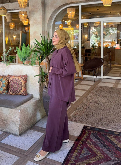 1026 Asu Bol Pantolon Model Takım
